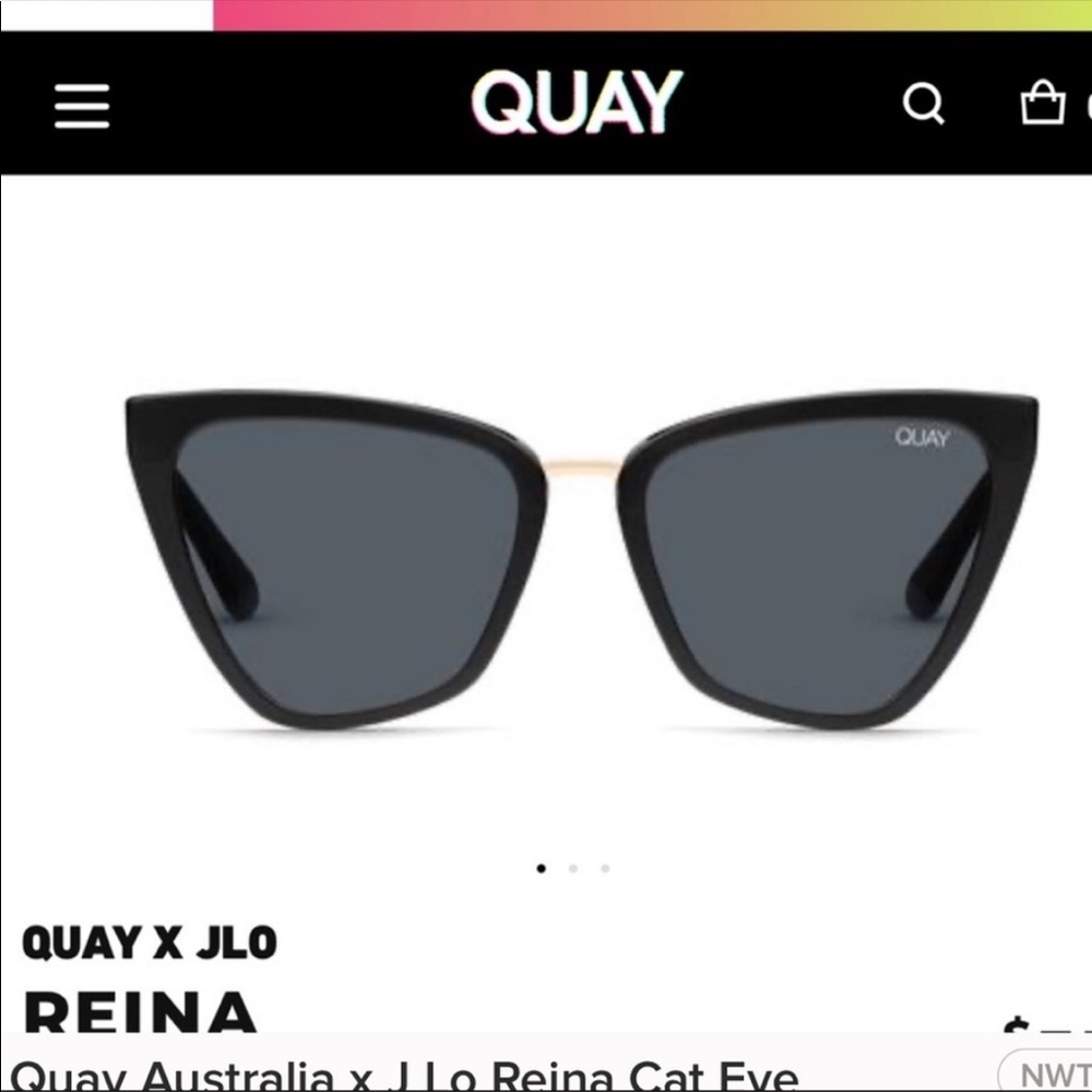 Quay Australia x J Lo Reina Cat Eye Sunglasses NEW